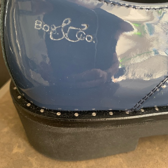 Bos&Co patent royal blue shoes - Picture 7 of 8